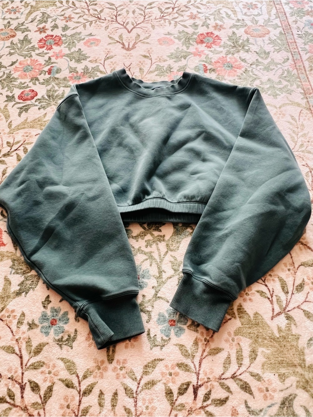 Paragon Crop Sweatshirt Medium Forest Green